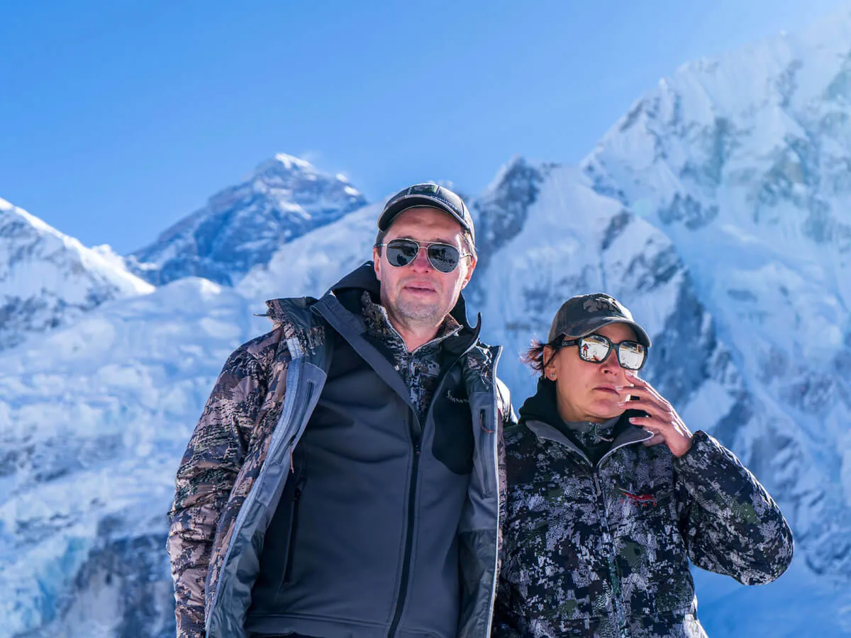 Ukraine Couple in the Kalapathhar, Everest
